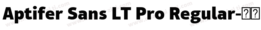 Aptifer Sans LT Pro Regular字体转换